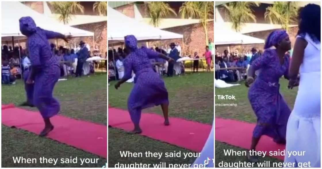 Woman dances at wedding, woman in wrapper Woman dances at wedding, woman in wrapper