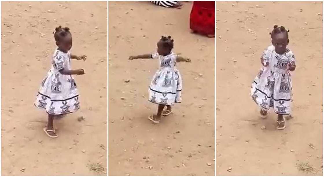 Photos of a girl dancing at event said to be her mum's funeral. Photos of a girl dancing at event said to be her mum's funeral.
