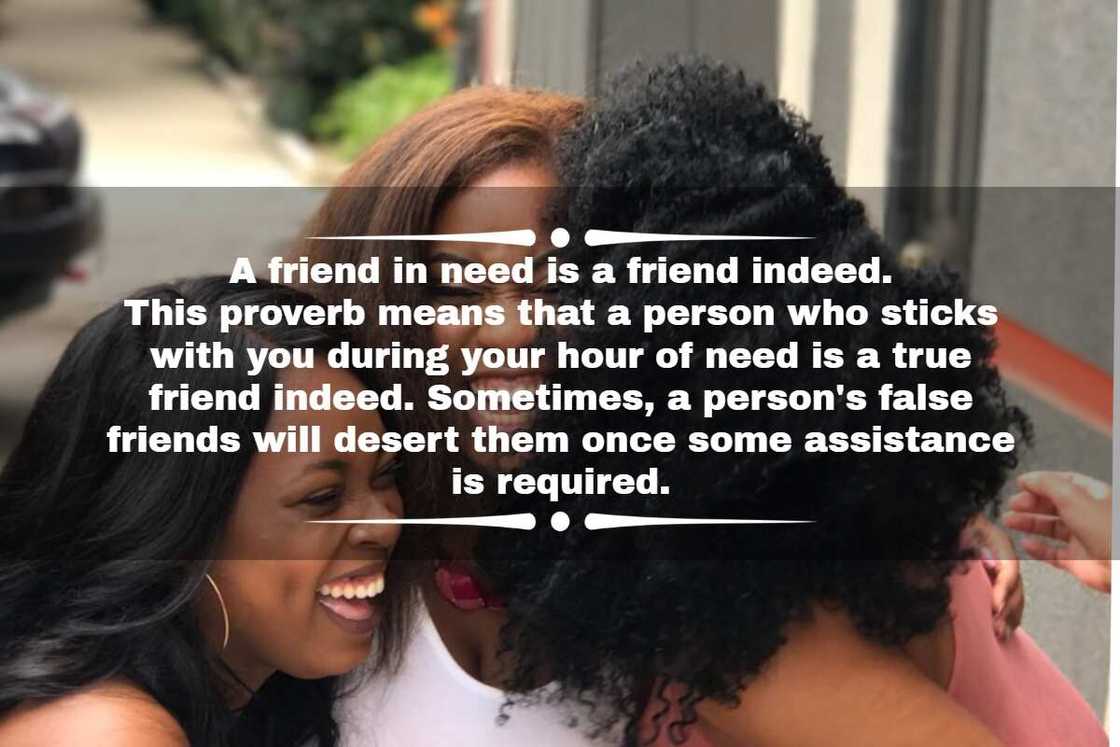 English proverbs about friendship