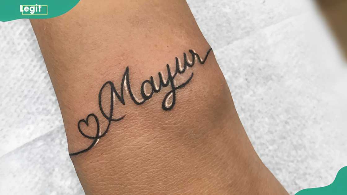 Simple name tattoo