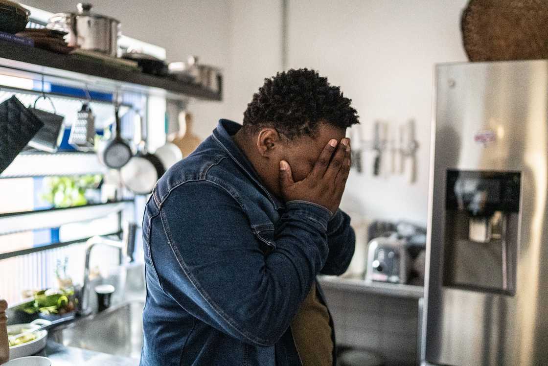 A man cries A man cries