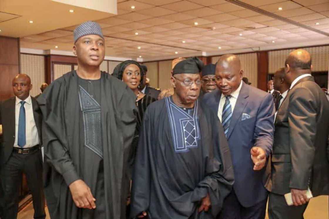 2023: Saraki reveals details of closed-door meeting with Obasanjo