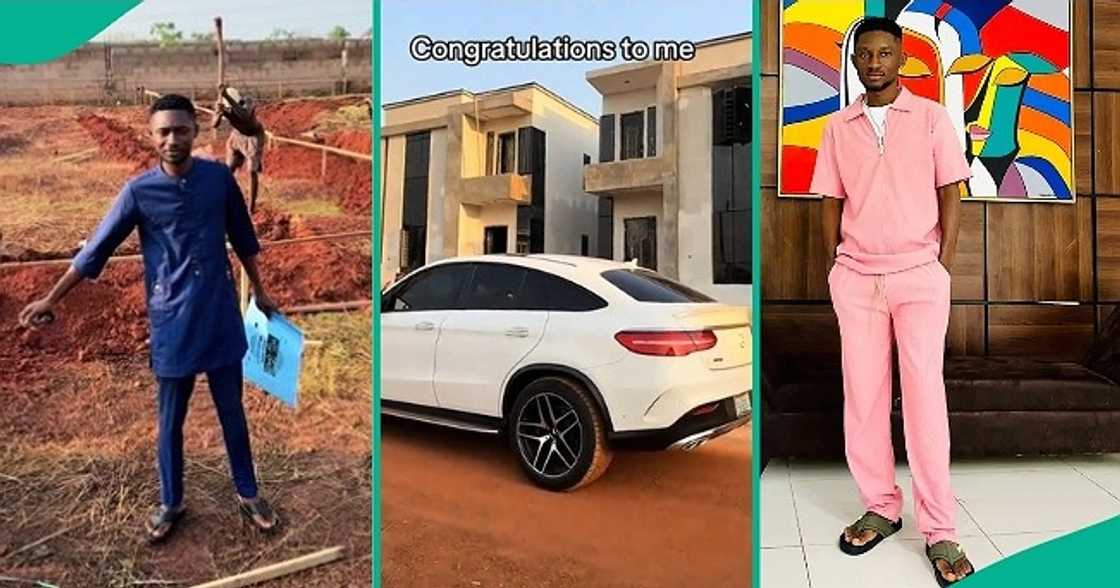 Nigerian man builds twin mansion Nigerian man builds twin mansion