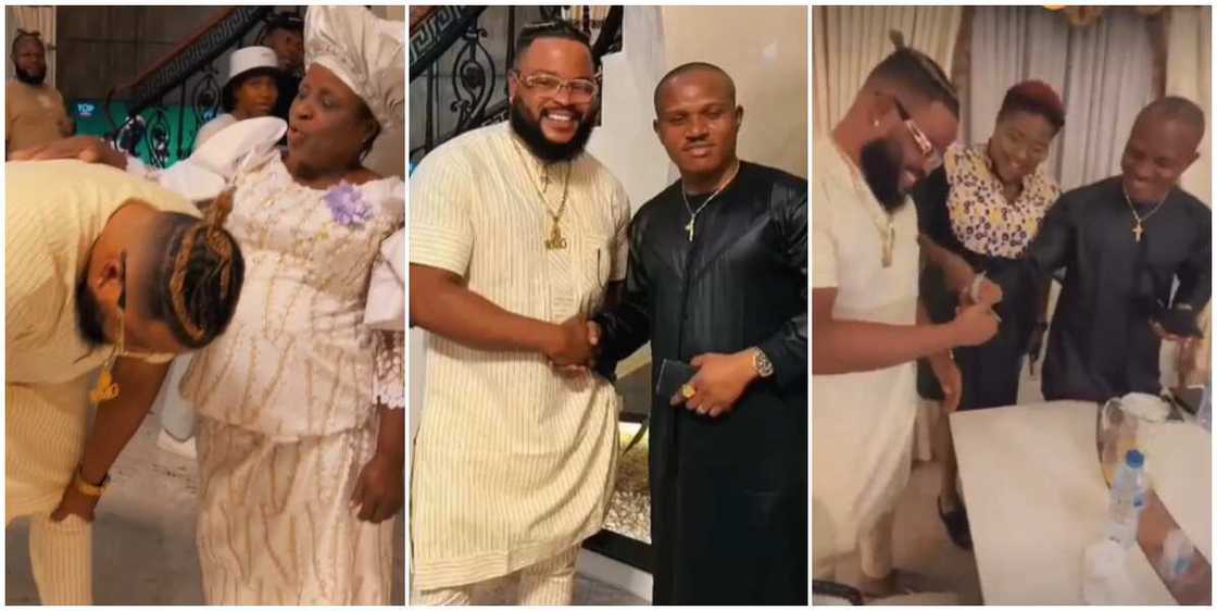 Whitemoney all smiles as he's gifted hard-currency in video Whitemoney all smiles as he's gifted hard-currency in video