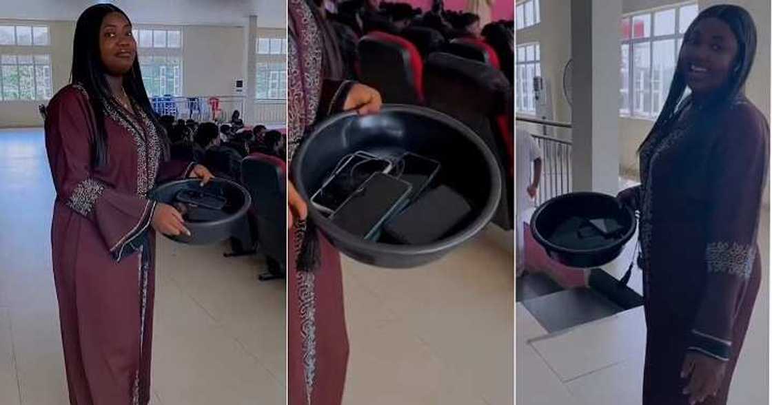 Female usher seizes phones of church members who flouted rules Female usher seizes phones of church members who flouted rules