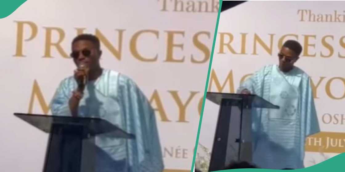 Wizkid's mother's burial. Wizkid's mother's burial.