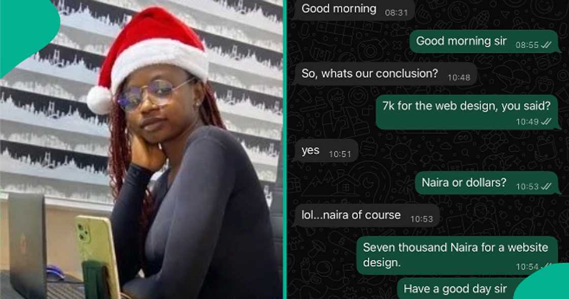 Website designer shares her experience with a client who priced her N7k.