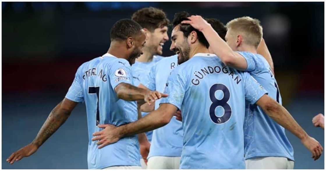 Man City stars celebrating a goal. Photo: Getty Images. Man City stars celebrating a goal. Photo: Getty Images.