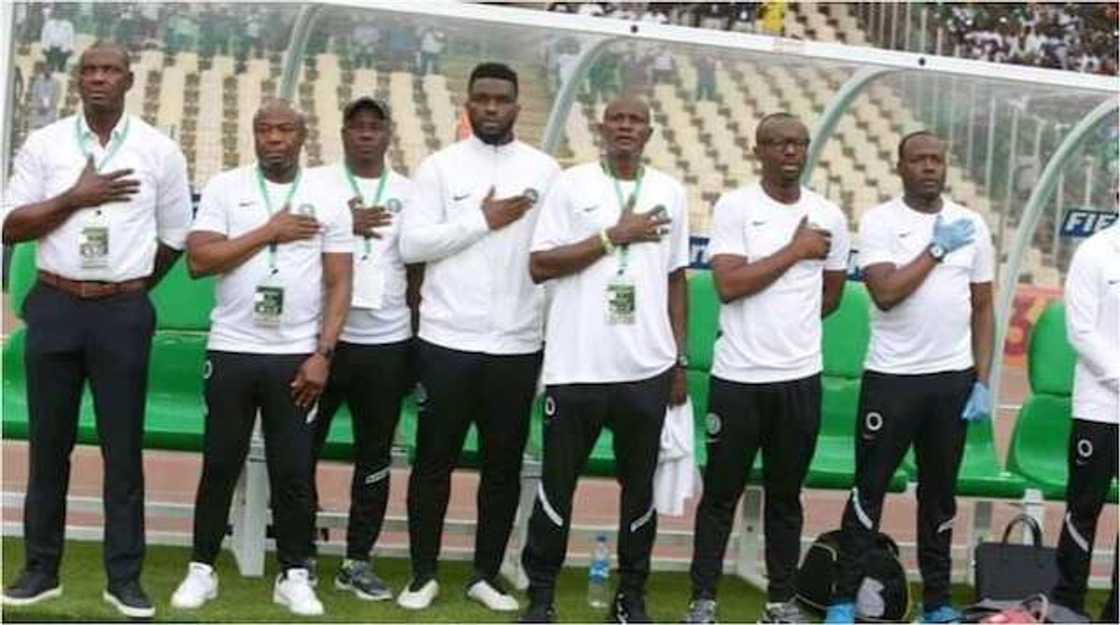 Eguavoen has stepped down as Super Eagles head coach. Eguavoen has stepped down as Super Eagles head coach.