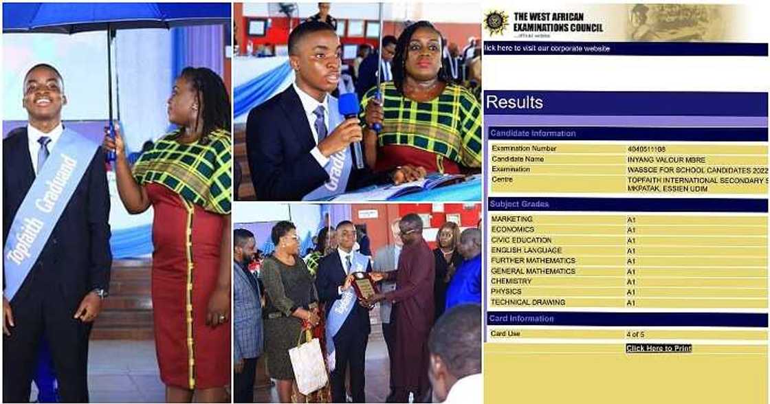 Akwa Ibom boy, Valour Inyang, 9 A's in WAEC, JAMB result Akwa Ibom boy, Valour Inyang, 9 A's in WAEC, JAMB result