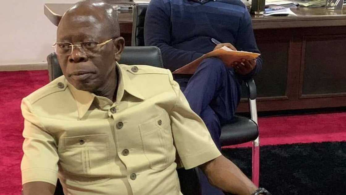 Plot to remove Oshiomhole thickens as two southwest governors fingered in campaign against him Plot to remove Oshiomhole thickens as two southwest governors fingered in campaign against him