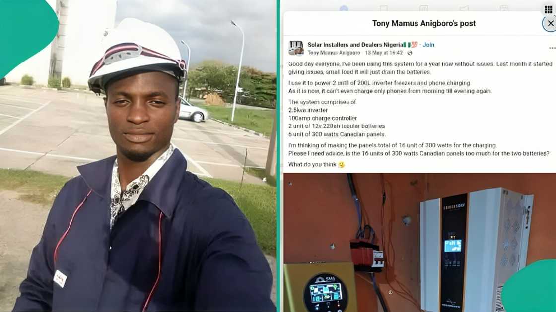 Nigerian man cries out as 2.5kVA solar inverter develops battery fault after 1 year