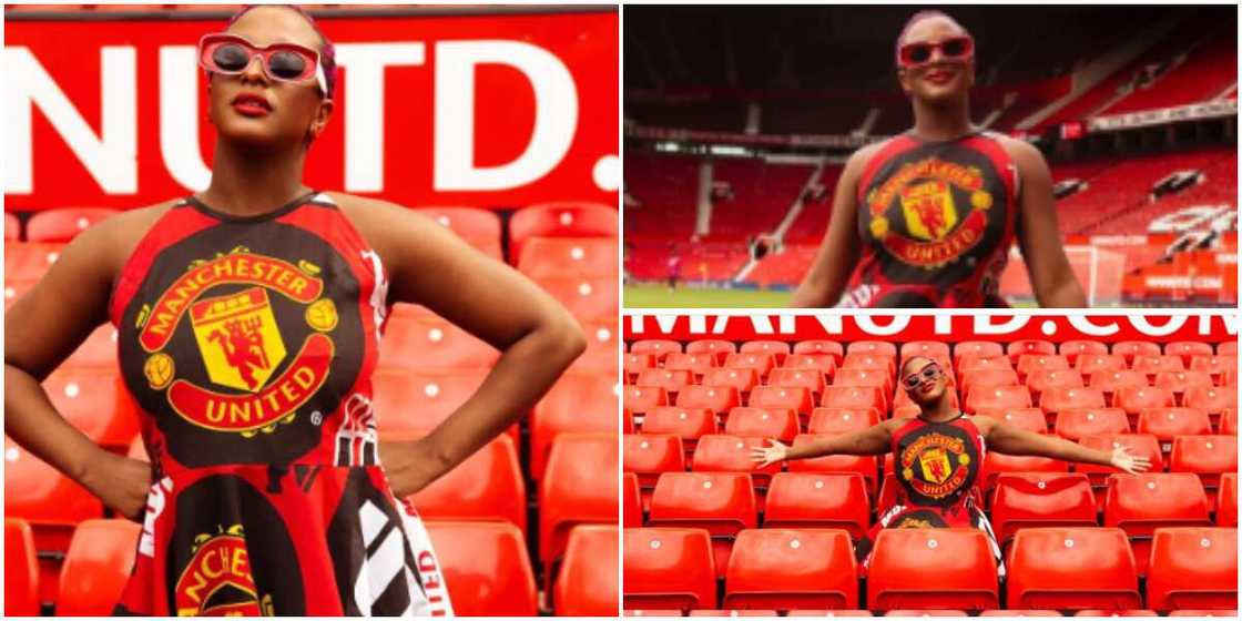 DJ Cuppy visits Old Trafford DJ Cuppy visits Old Trafford