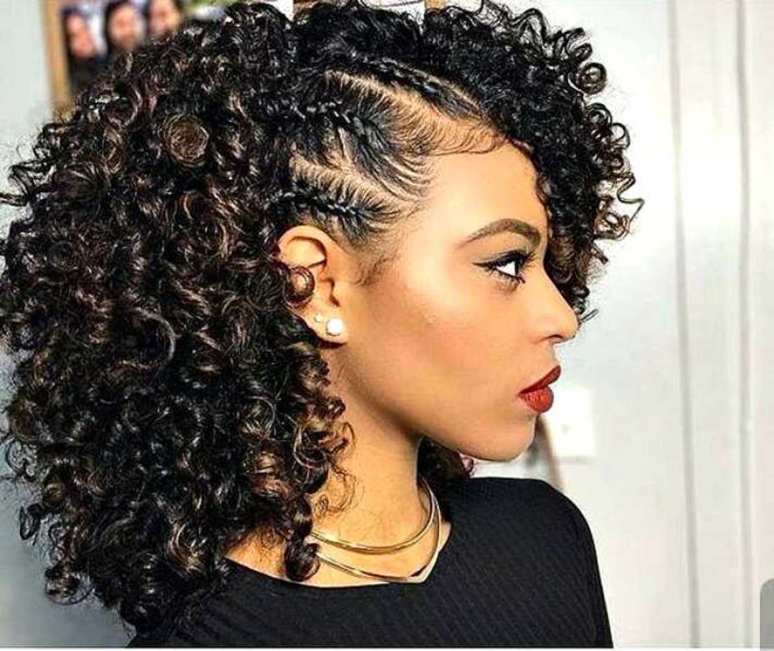 Romantic tail with braids Romantic tail with braids