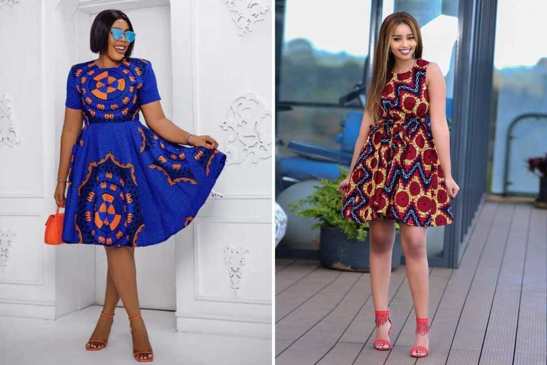 Short flare gowns Short flare gowns