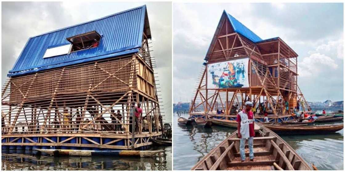 Photos of what the first Nigeria floating school looked like before its collapse Photos of what the first Nigeria floating school looked like before its collapse