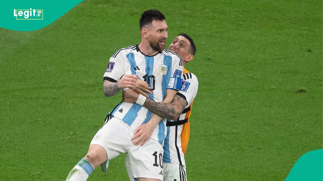 Lionel Messi, Angel Di Maria, Argentina, 2022 FIFA World Cup, Qatar.