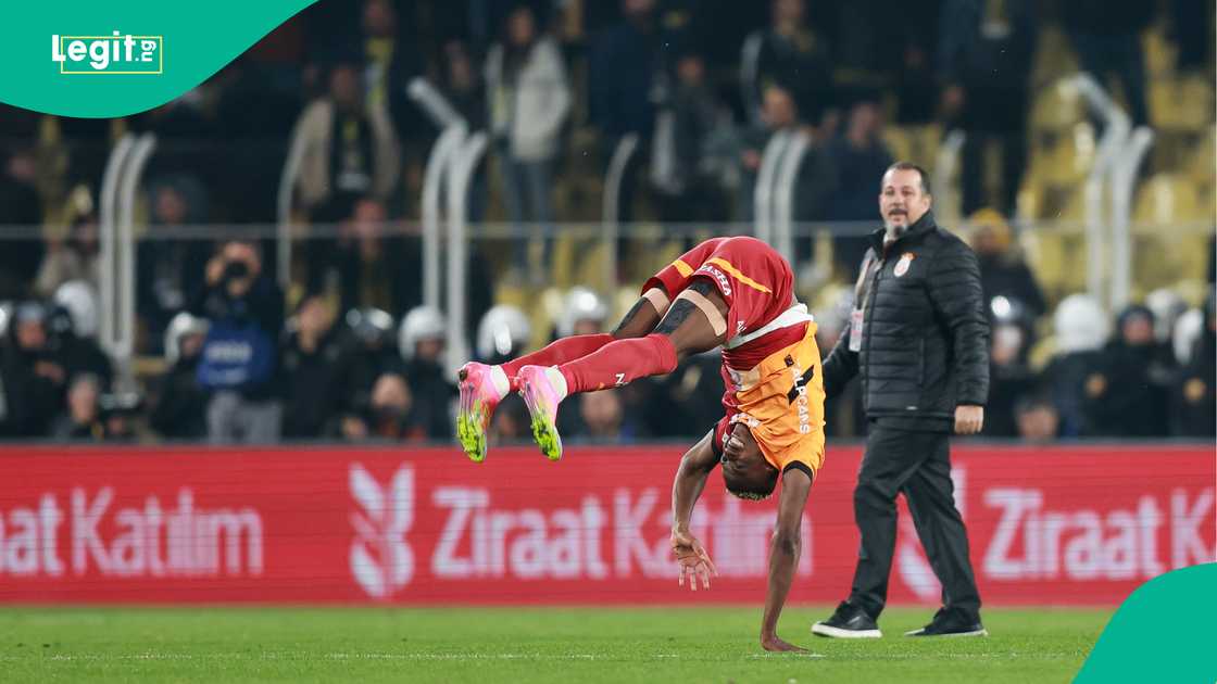 Victor Osimhen, Galatasaray, Fenerbahçe, Ulker Stadium, Kadikoy, Istanbul, Turkiye, Turkish Cup. Victor Osimhen, Galatasaray, Fenerbahçe, Ulker Stadium, Kadikoy, Istanbul, Turkiye, Turkish Cup.