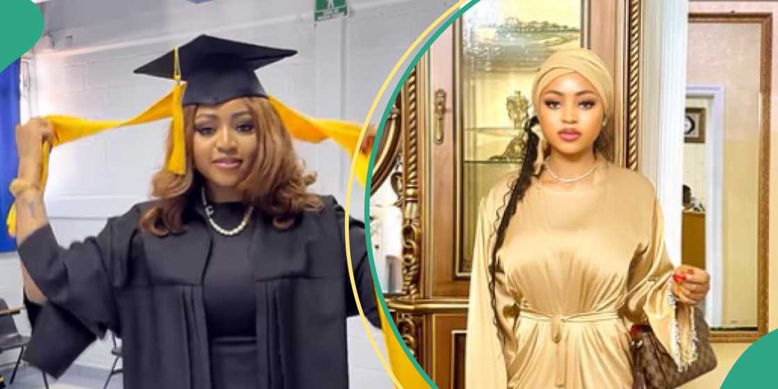 Regina Daniels bags degree Regina Daniels bags degree