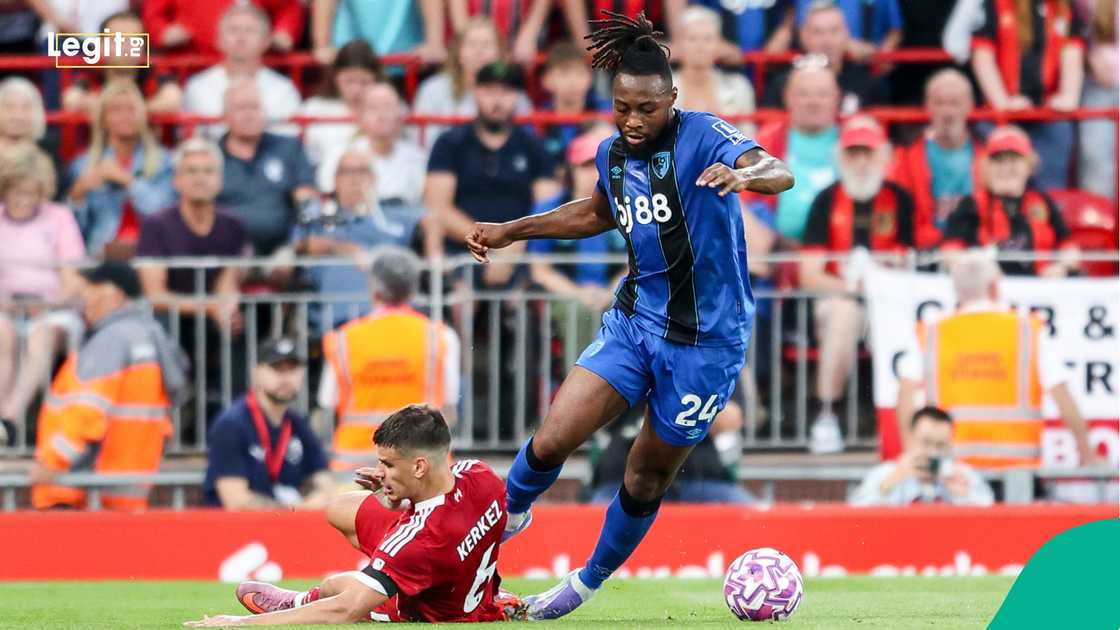 Antoine Semenyo, Liverpool, Bournemouth, Anfield, Premier League Antoine Semenyo, Liverpool, Bournemouth, Anfield, Premier League