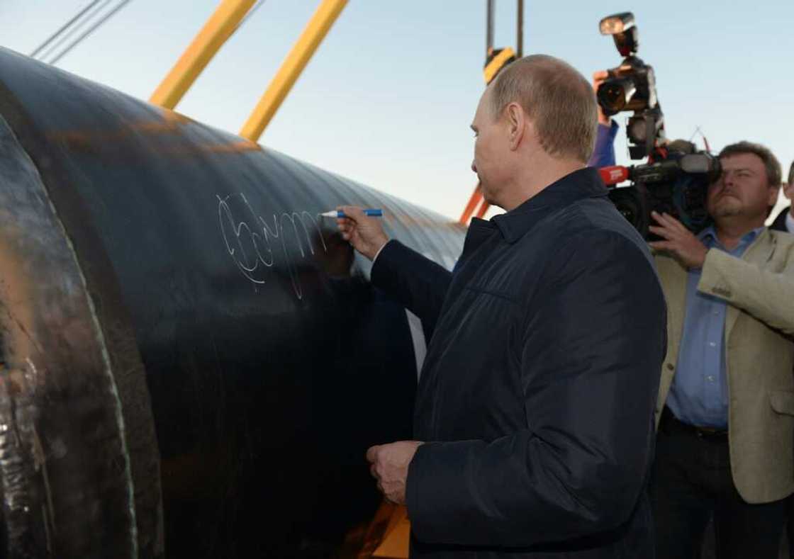 Russian President Vladimir Putin signed in 2014 the first segment of the Power of Siberia pipeline which now exports gas to China