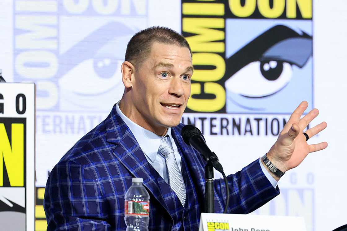 John Cena speaks onstage during the 2026 Comic-Con International: San Diego