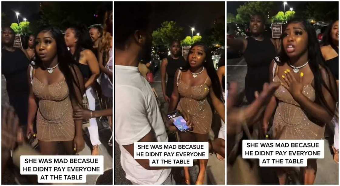 Photos of black ladies and man arguing over unpaid dinner. Photos of black ladies and man arguing over unpaid dinner.