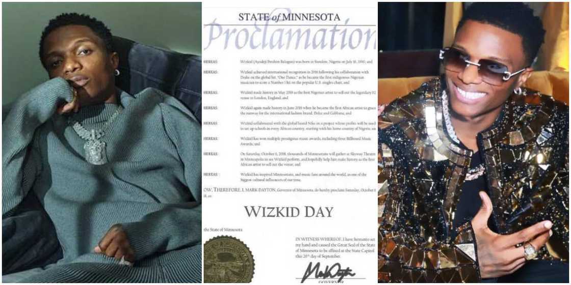 Wizkid, Alleged certifivate for Wizkid's day in Minnesota, Wizkid Wizkid, Alleged certifivate for Wizkid's day in Minnesota, Wizkid
