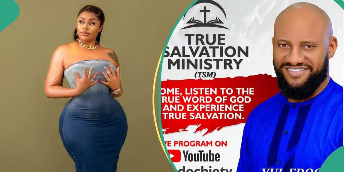 Sarah Martins reacts to Yul Edochie's announcement and taunts him. Sarah Martins reacts to Yul Edochie's announcement and taunts him.