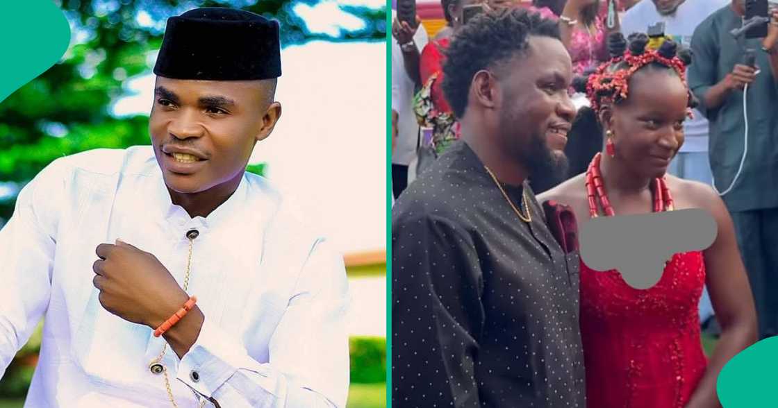 Man claims Mark Angel's newlywed wife is a shy person. Man claims Mark Angel's newlywed wife is a shy person.