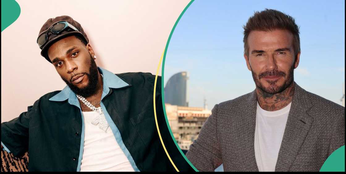  Burna Boy and David Beckham model for brand