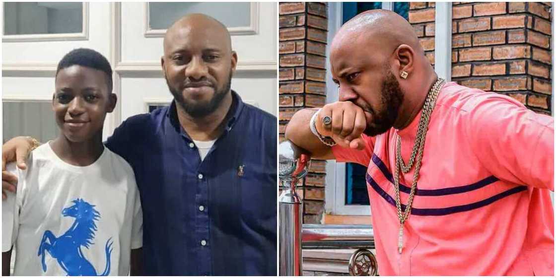 Yul Edochie with late son Kambili, Yul Edochie mourning late son Kambili Yul Edochie with late son Kambili, Yul Edochie mourning late son Kambili