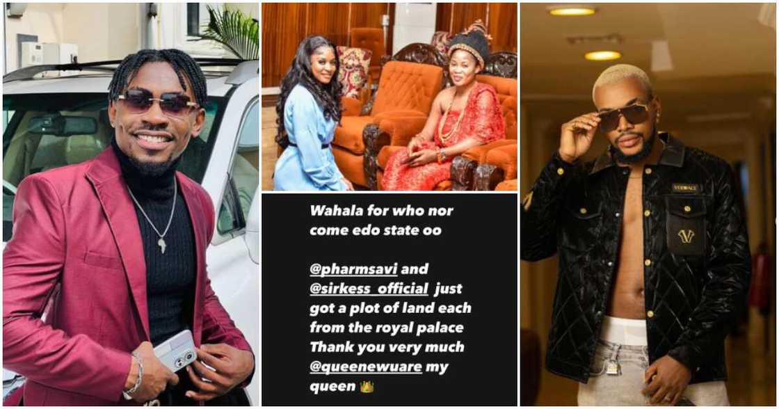 BBNaija's Phyna, Kess, Pharmsavi in Benin. BBNaija's Phyna, Kess, Pharmsavi in Benin.
