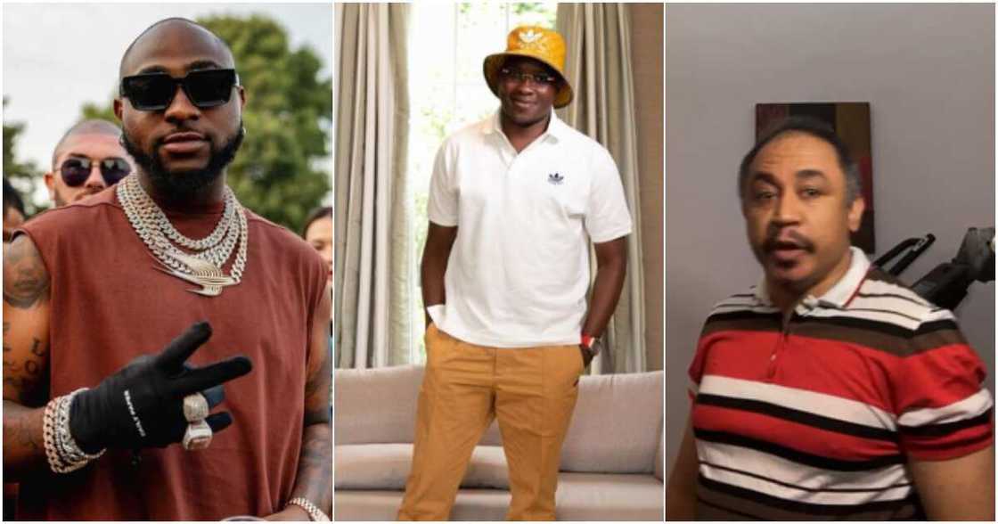 Davido, Pastor Tobi and Daddy Freeze Davido, Pastor Tobi and Daddy Freeze