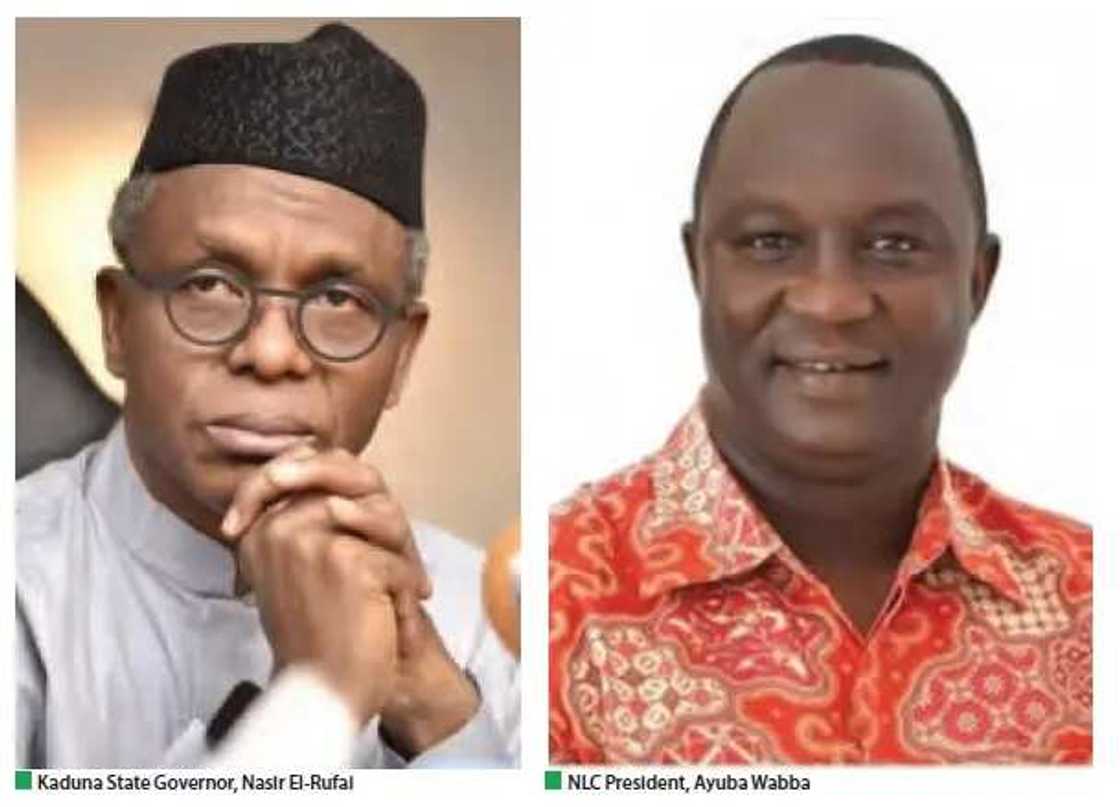 Zan Hukunta Ku Yadda Ba Zaku Sake Sha’awar Dawowa Kaduna Ba, El-Rufai Ga Shugabannin NLC Zan Hukunta Ku Yadda Ba Zaku Sake Sha’awar Dawowa Kaduna Ba, El-Rufai Ga Shugabannin NLC