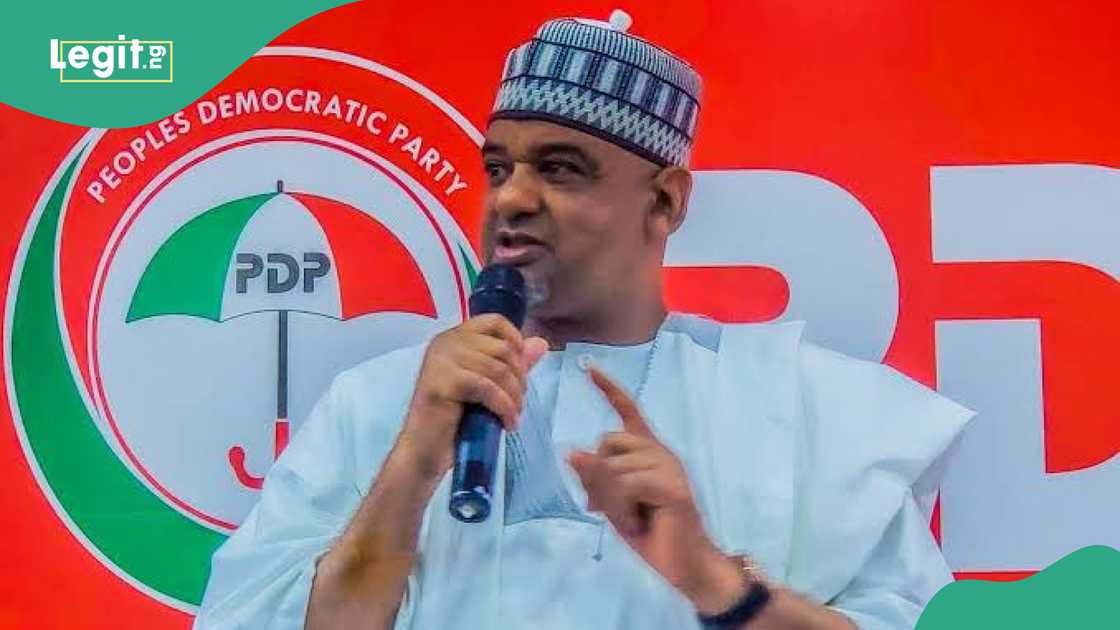 PDP faction suspends acting national chairman, Umar Damadum, and national secretary Samuel Anyanwu.