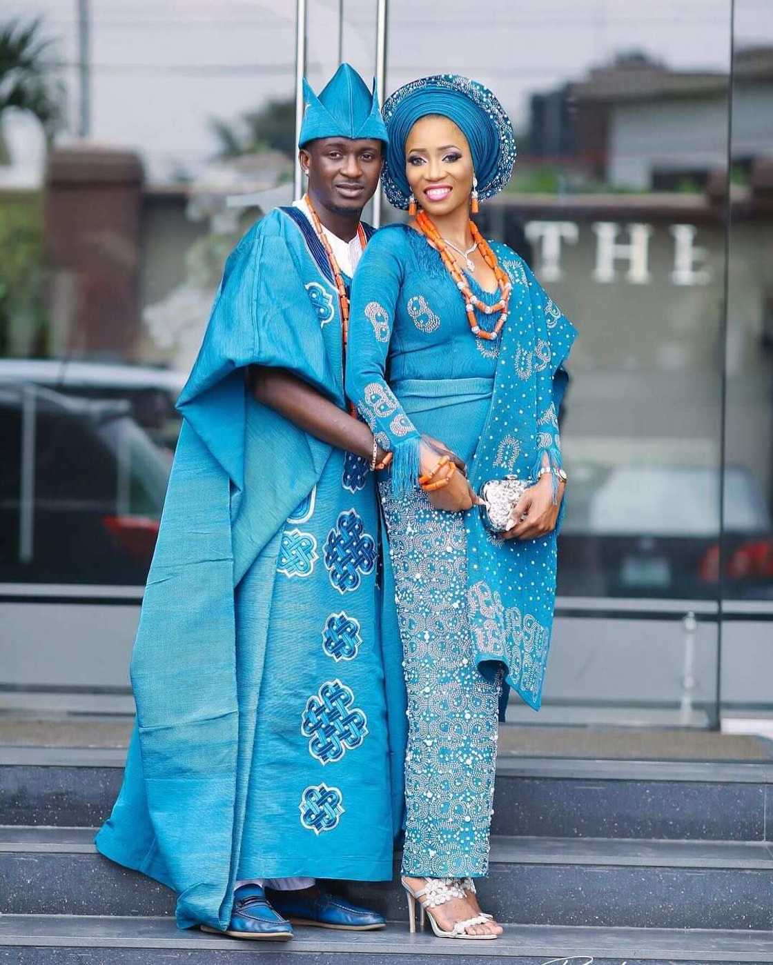 Couples outfit for traditional wedding in Nigeria