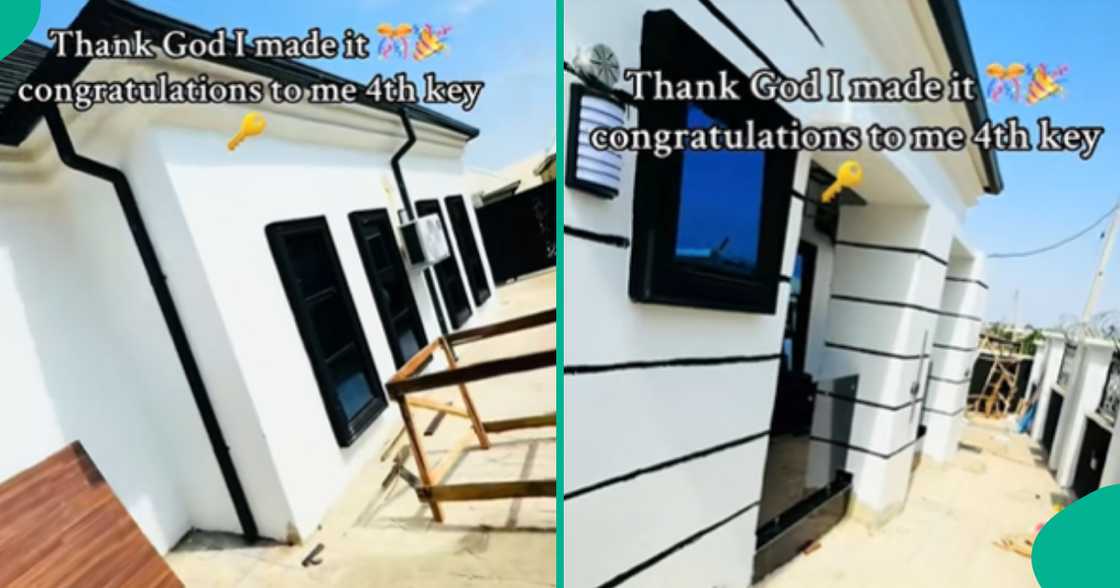 A young Nigerian man went viral for showing off the house he built from scratch.