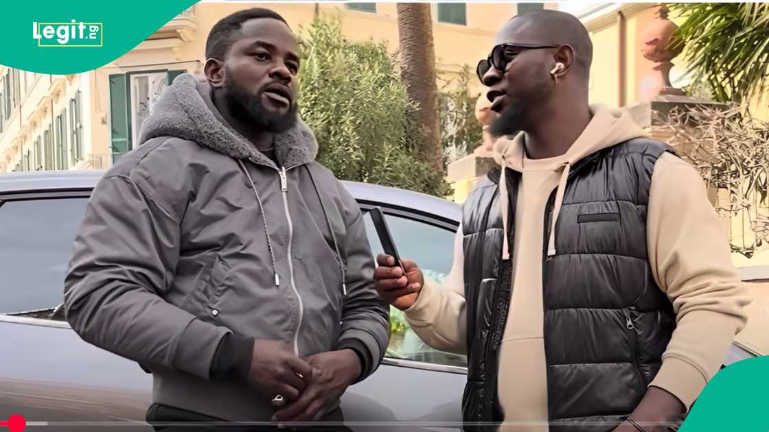 Man says he went to visit his friend in Germany. Man says he went to visit his friend in Germany.