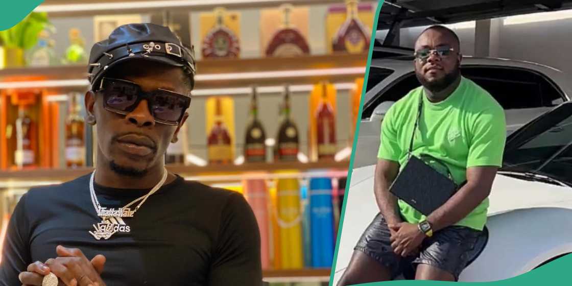 Shatta Wale makes video about his friend. Shatta Wale makes video about his friend.