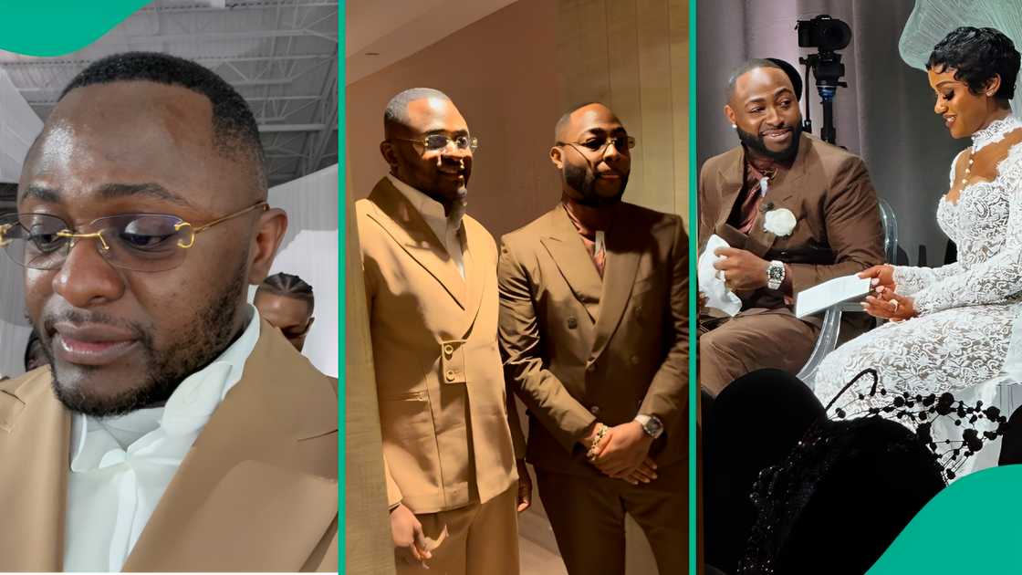 Ubi franklin stole wristwatch at davido wedding Ubi franklin stole wristwatch at davido wedding