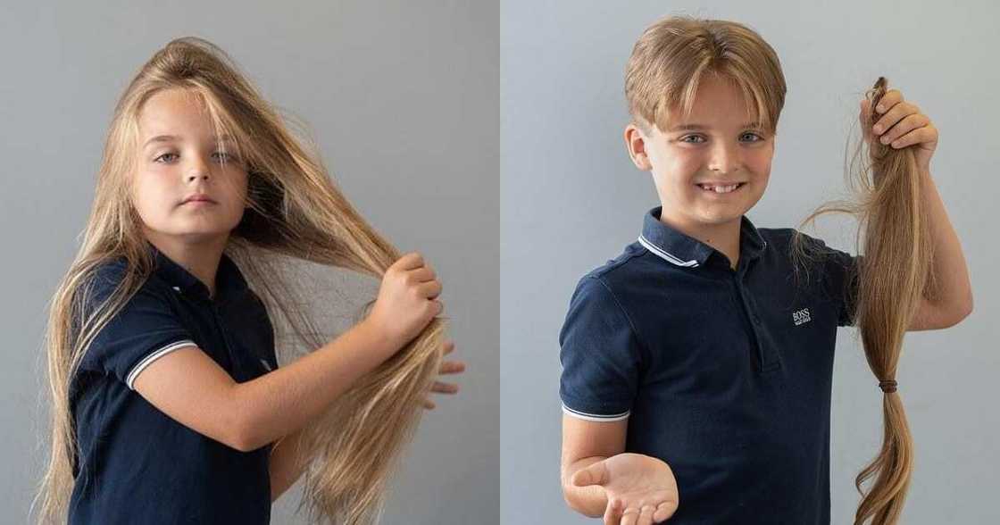 Hearts melt as 9-year old boy donates his hair to children with cancer Hearts melt as 9-year old boy donates his hair to children with cancer