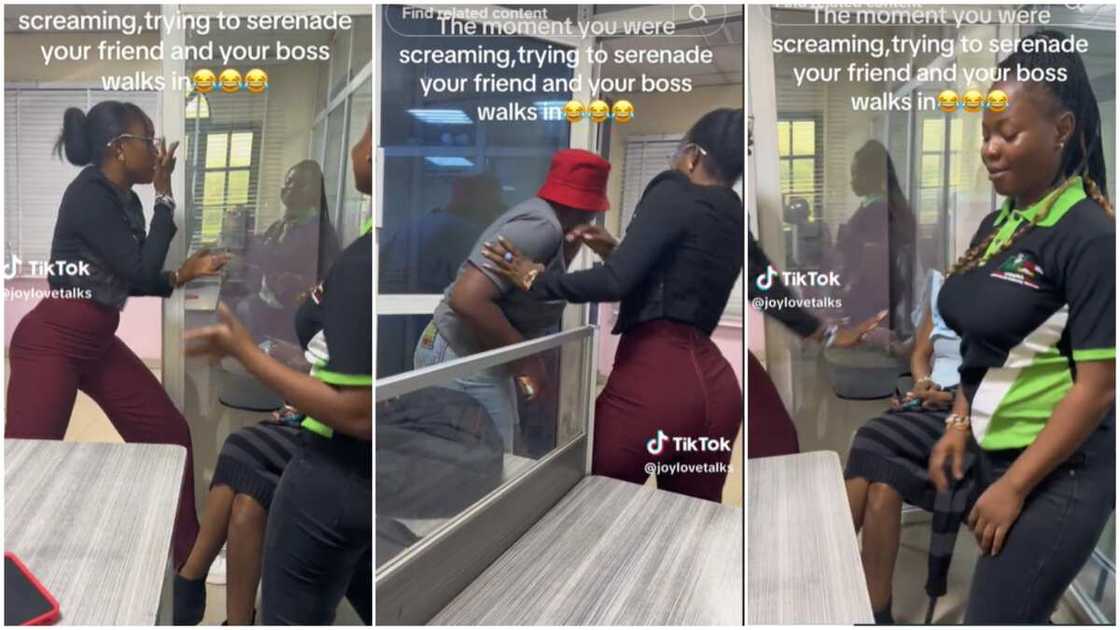 Workers dancing/Ladies ran to their seats. Workers dancing/Ladies ran to their seats.