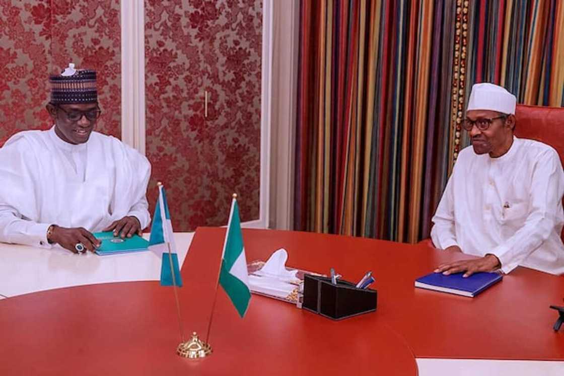 Insecurity: Buhari meets with Fayemi, Buni, Bello in Aso Rock