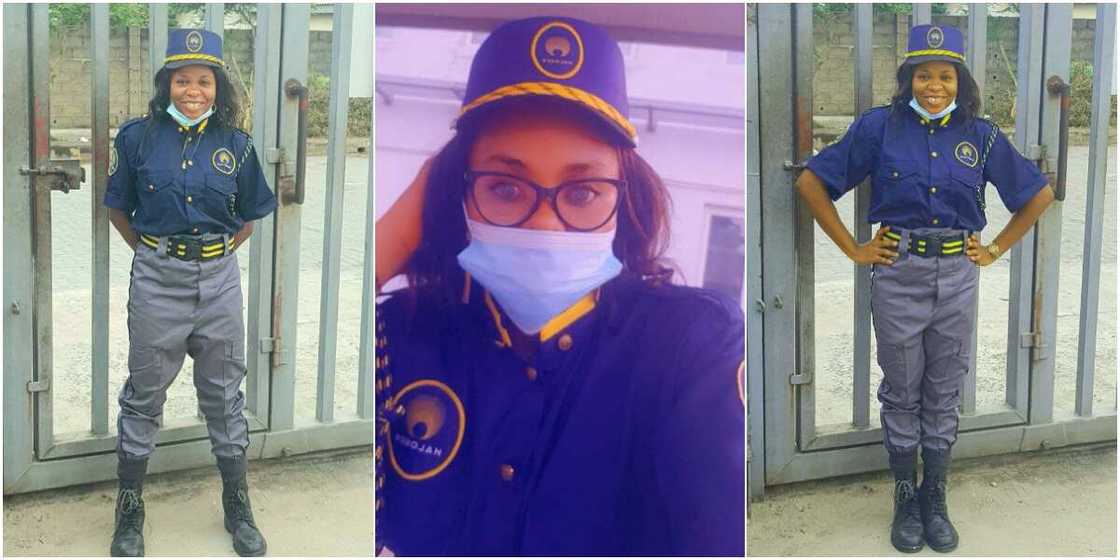 Judith Alexander works as a security guard to survive Judith Alexander works as a security guard to survive