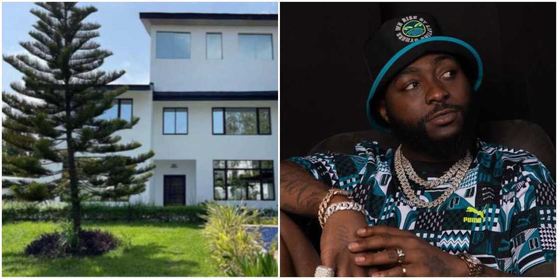 Davido's house, Davido dressed in Puma fit Davido's house, Davido dressed in Puma fit