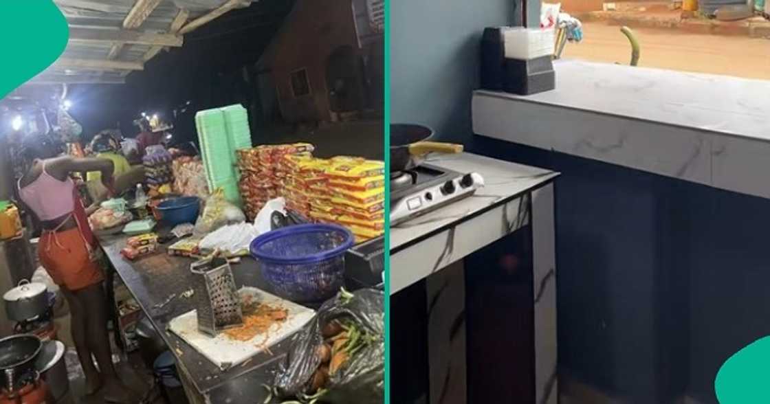 Female hustler who used to sell noodles by the roadside builds shop.