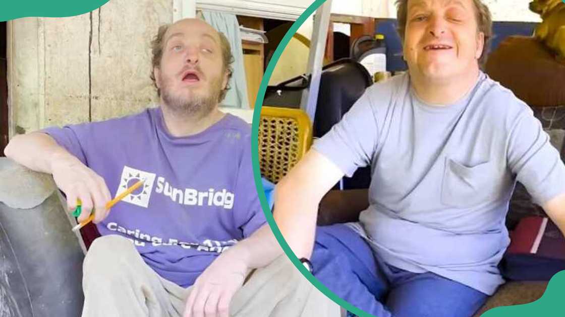 Timmy Whittaker wearing pants and T-shirts