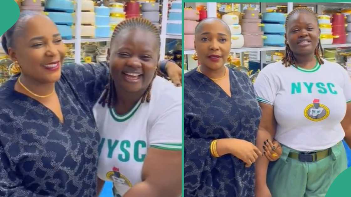 Nigerian lady who did her NYSC at a shop.