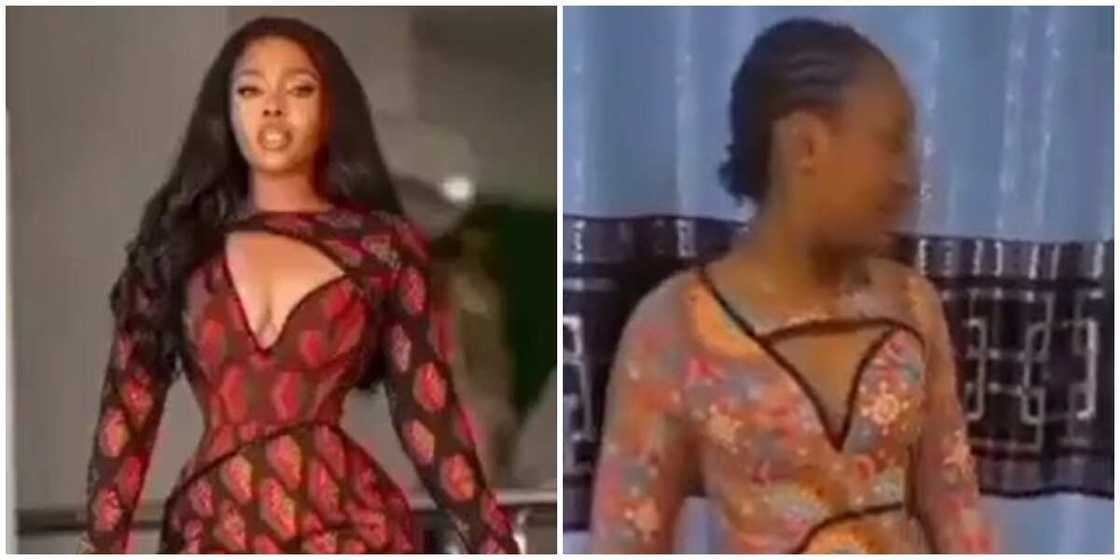 Photos of what a lady ordered and what she received. Photos of what a lady ordered and what she received.